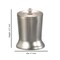 Stainless Steel Vanity Jar | Stylish Storage for Cotton Swabs,Sponges & Bath Salts | Decorative Canister for Bathroom,Bedroom | Brushed Pewter Finish